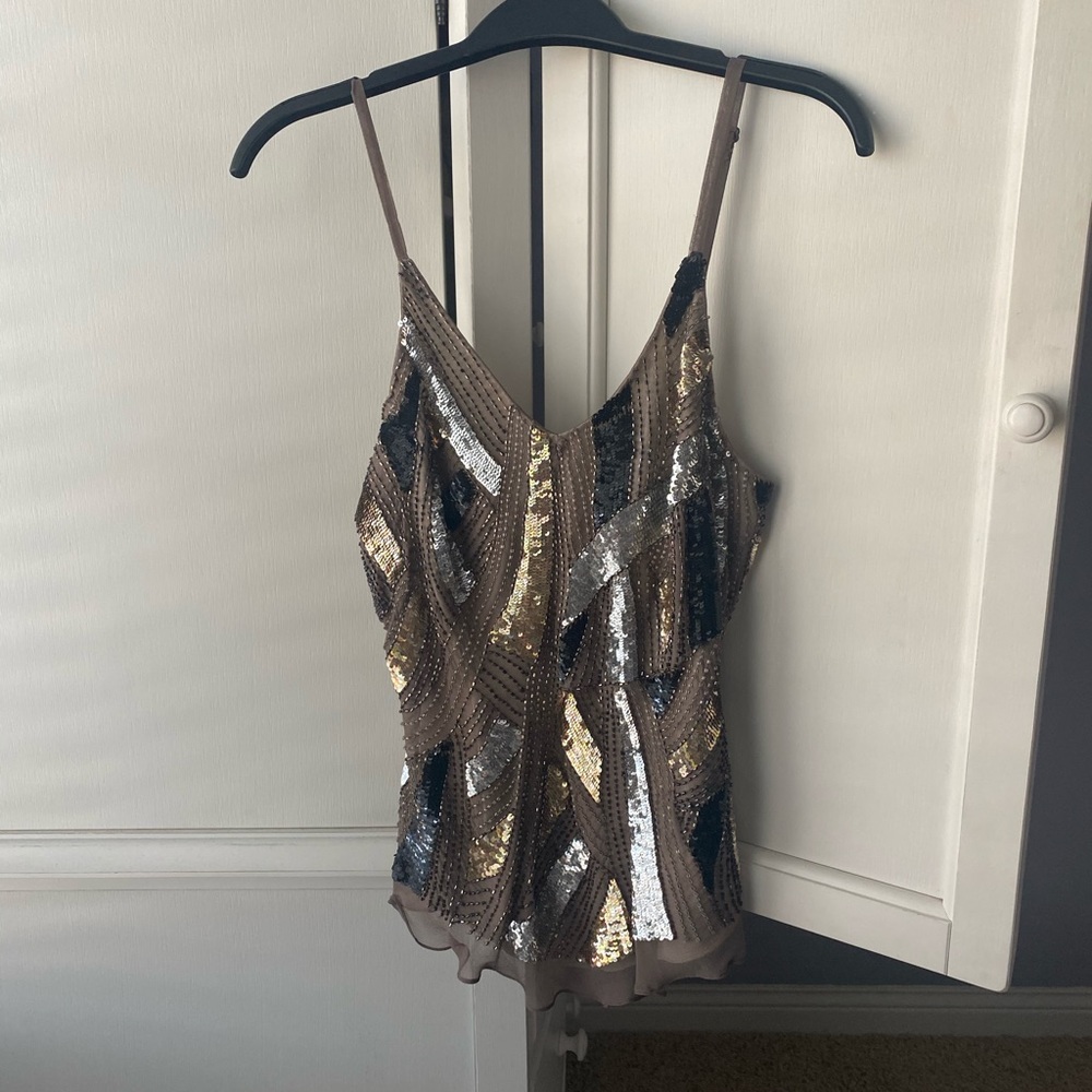 sparkly spaghetti strap top